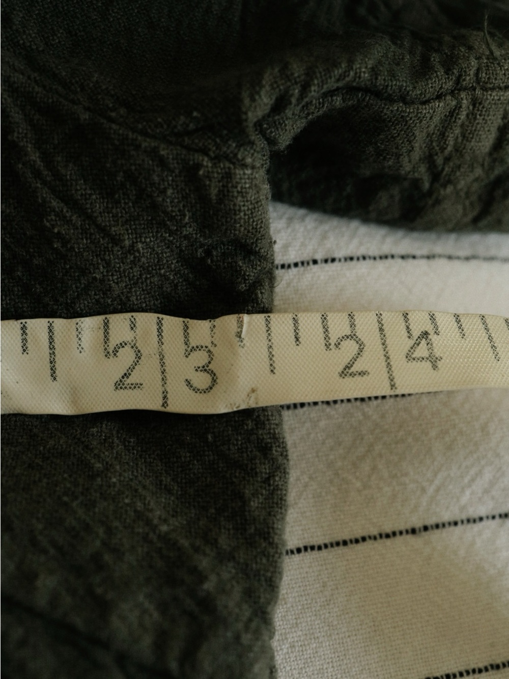 Vintage 100% Cotton Olive Short Sleeve Collared Top - Picture 7 of 8
